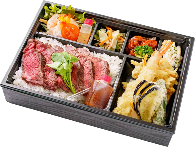 ステーキ重弁当（国産） ¥2,160